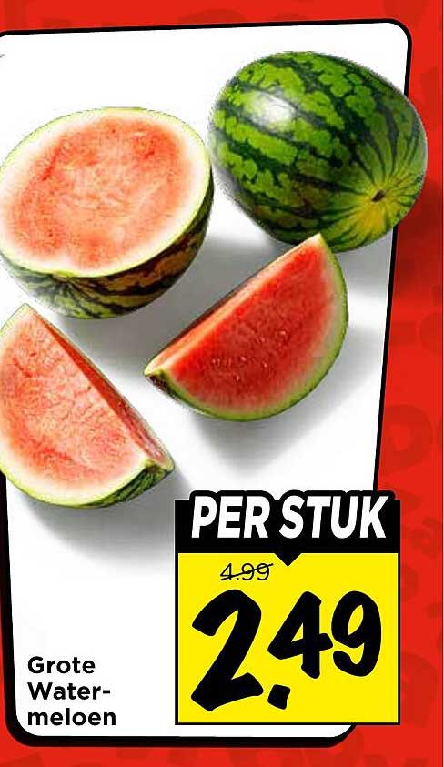 Grote Watermeloen PER STUK
