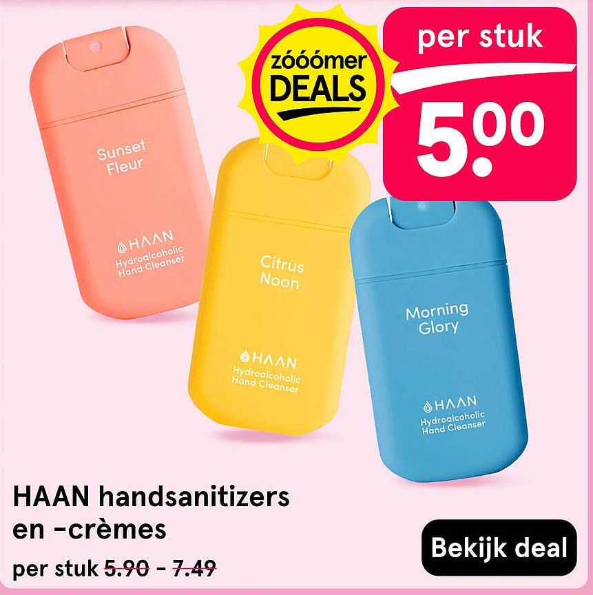 HAAN handsanitizers en -crèmes