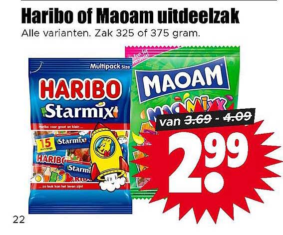 Haribo of Maoam uitdeelzak