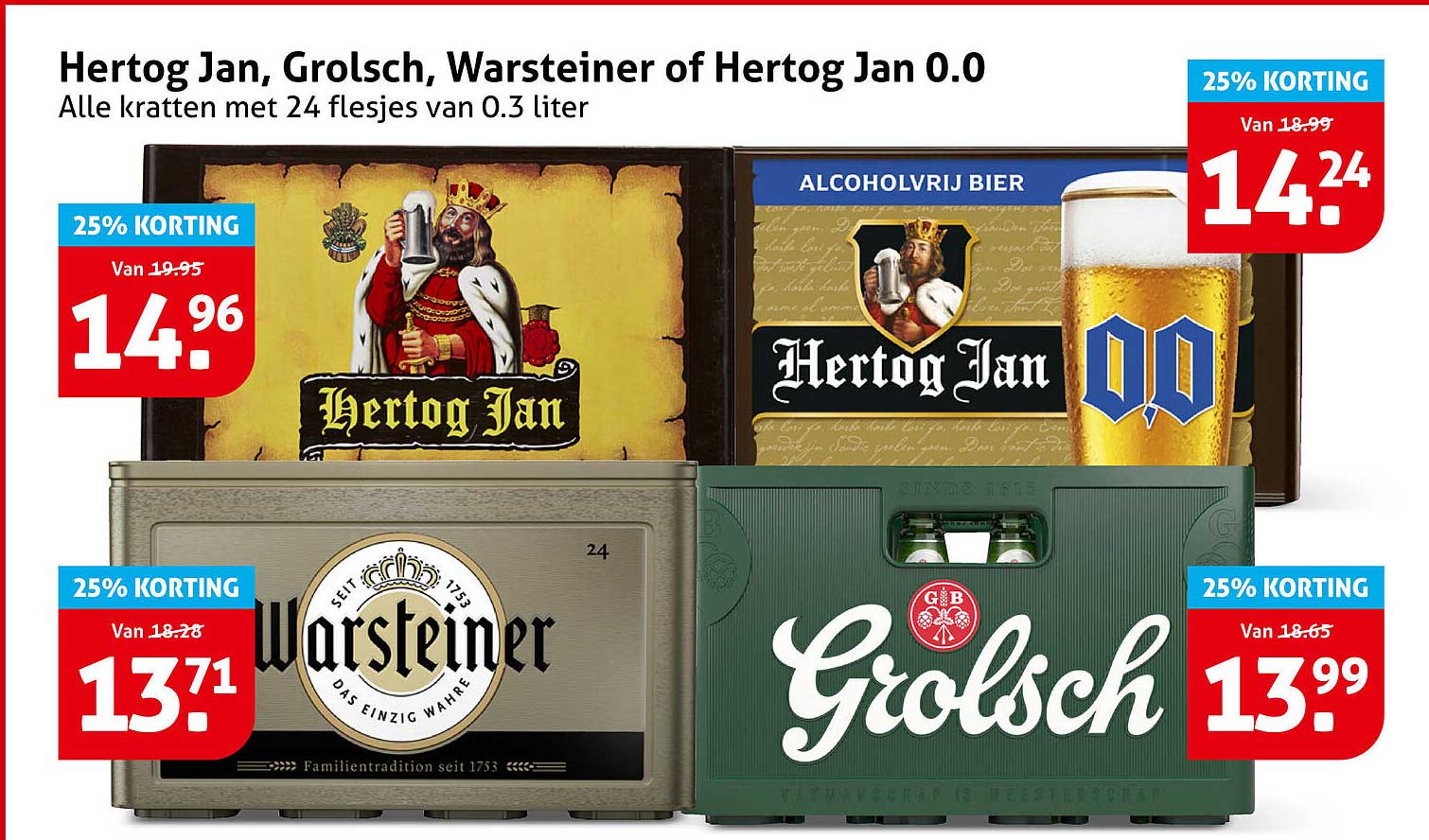 Hertog Jan, Grolsch, Warsteiner of Hertog Jan 0.0