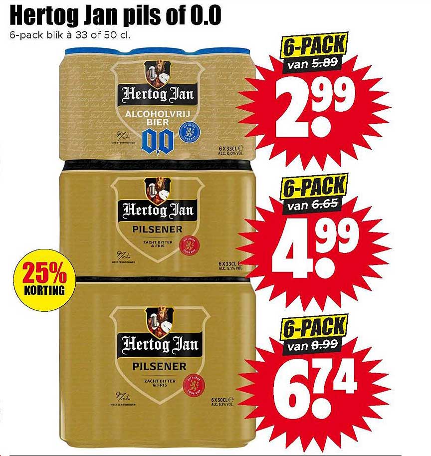 Hertog Jan pils of 0.0
