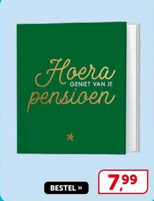 Hoera geniet van je pensioen