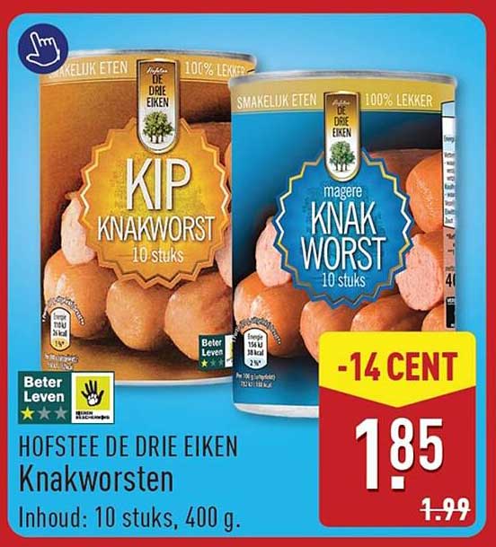 HOFSTEE DE DRIE EIKEN Knakworsten
