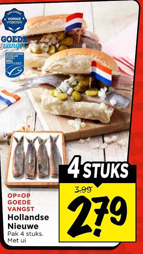Hollandse Nieuwe 4 stuks