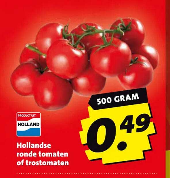 Hollandse ronde tomaten of trostomaten 500 gram