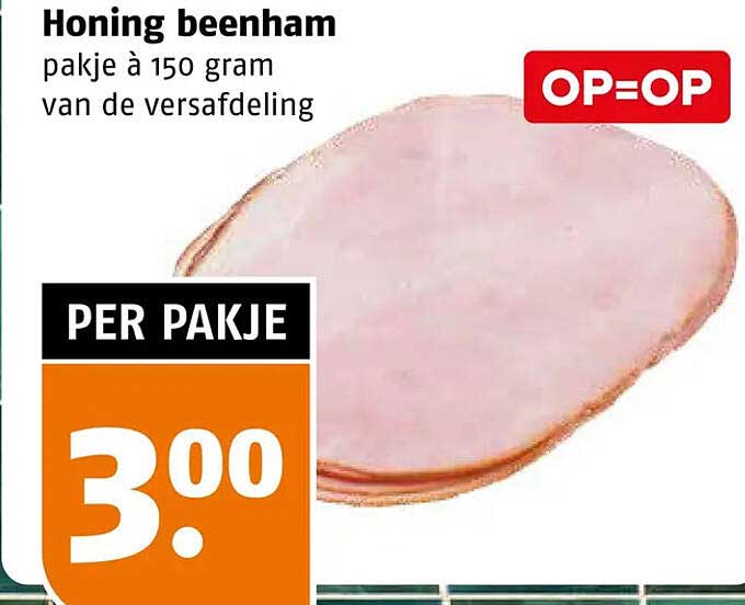 Honing beenham pakje à 150 gram van de versafdeling