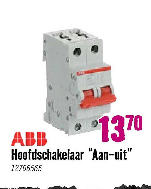 Hoofdschakelaar “Aan-uit”