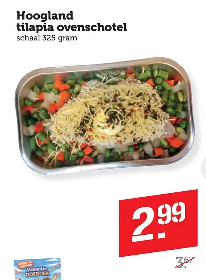Hoogland tilapia ovenschotel schaal 325 gram