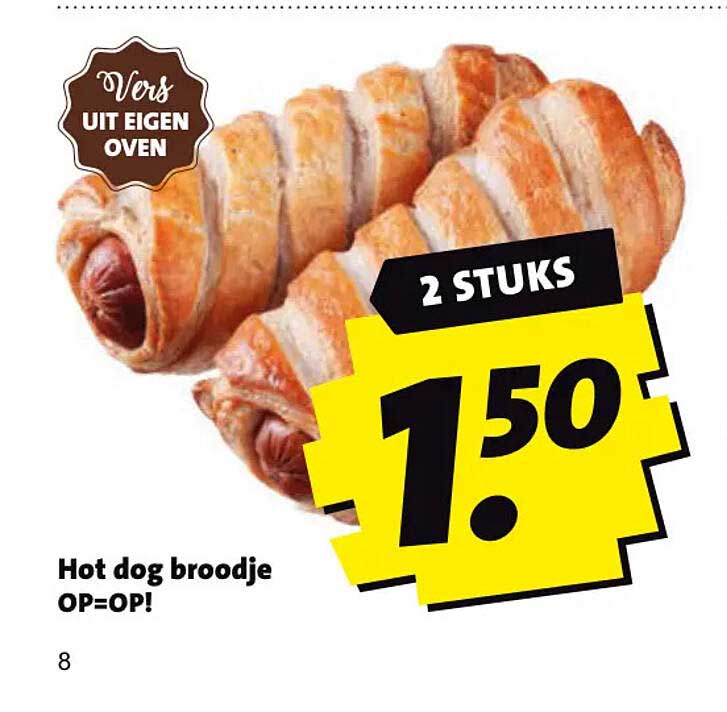 Hot dog broodje OP=OP! 2 STUKS