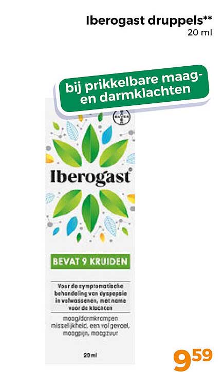 Iberogast druppels** 20 ml bij prikkelbare maag- en darmklachten