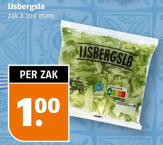 IJsbergsla zak à 200 gram