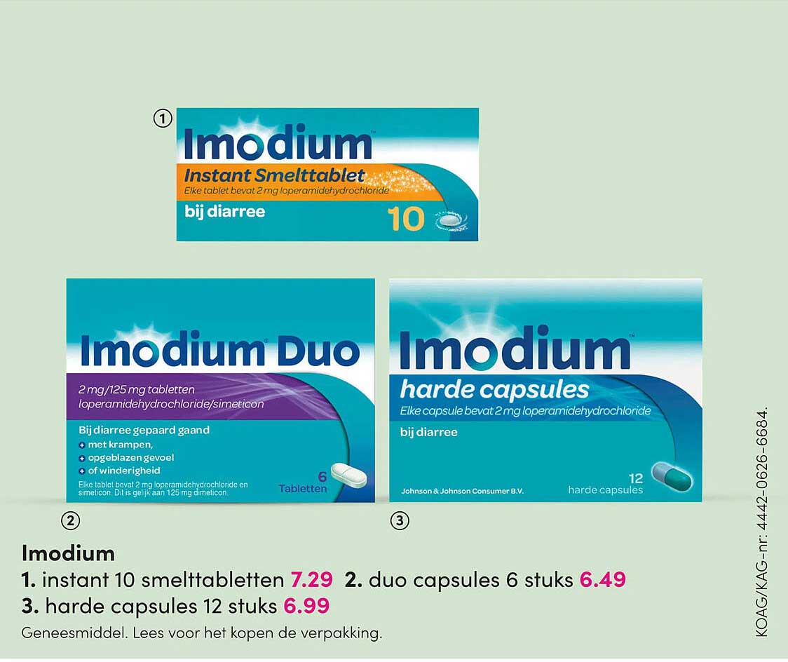 Imodium instant 10 smelttabletten