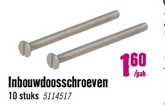 Inbouwdoosschroeven