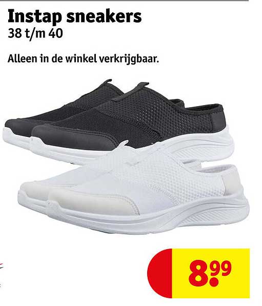 Instap sneakers 38 t/m 40
