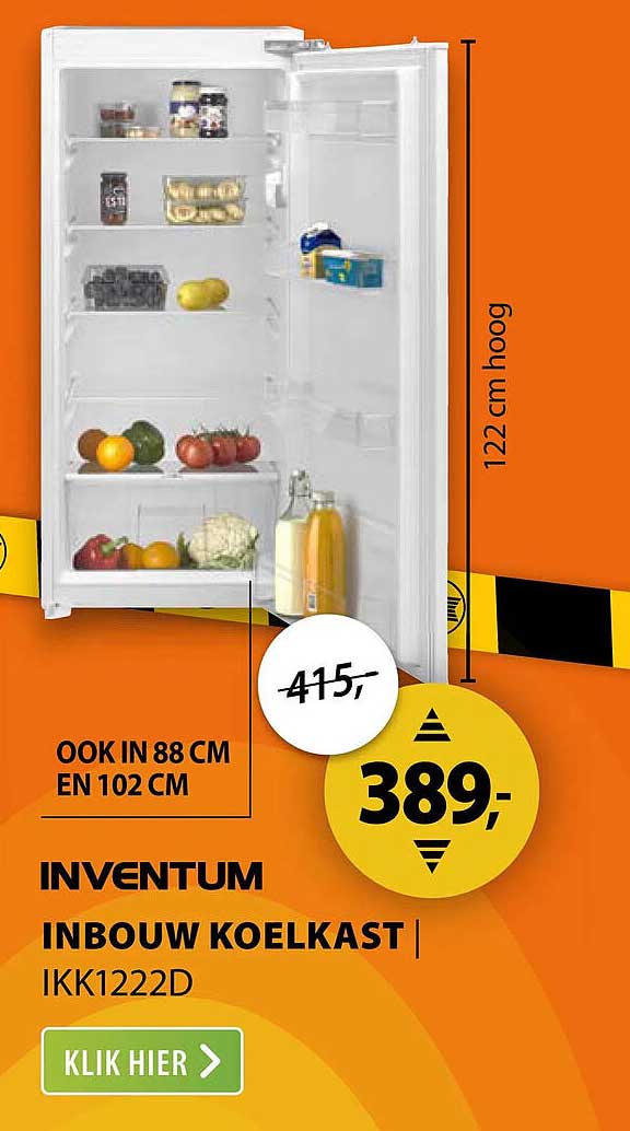 INVENTUM INBOUW KOELKAST | IKK1222D