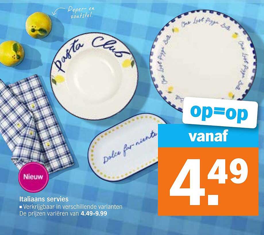 Italiaans servies