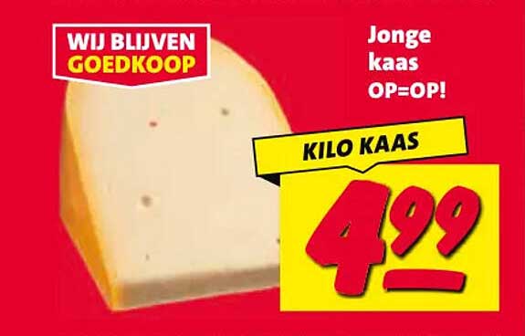 Jonge kaas OP=OP! KILO KAAS