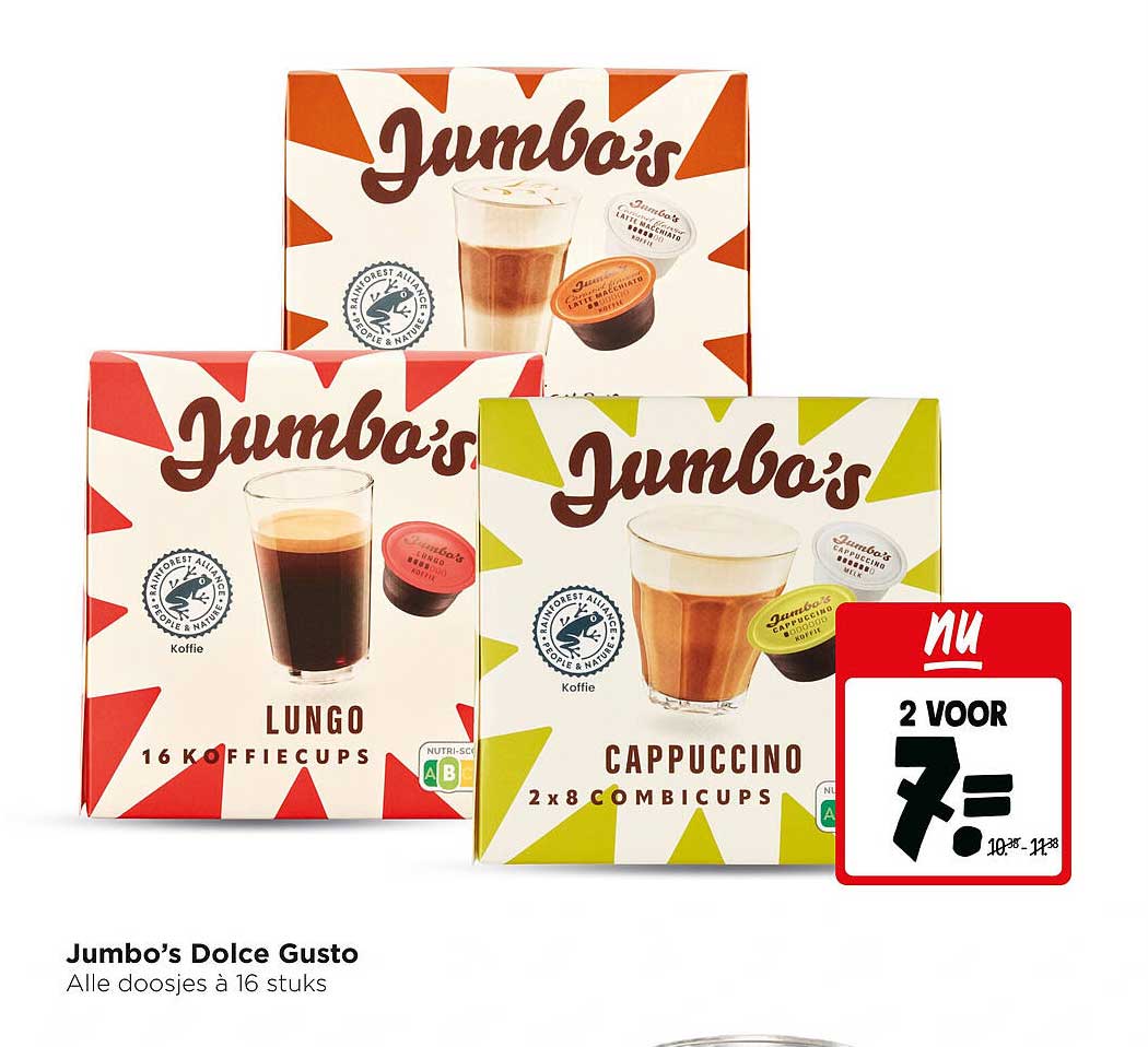 Jumbo’s Dolce Gusto - Alle doosjes à 16 stuks