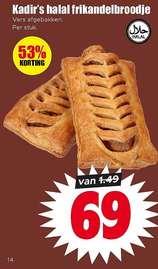 Kadir's halal frikandelbroodje