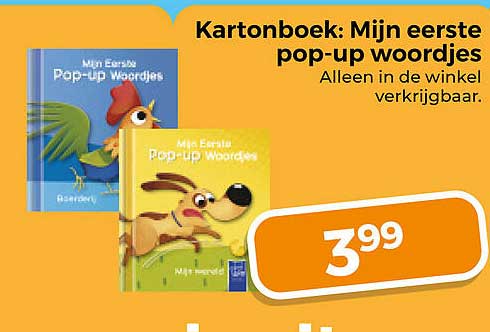 Kartonboek: Mijn eerste pop-up woordjes