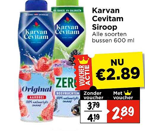 Karvan Cevitam Siroop Alle soorten bussen 600 ml