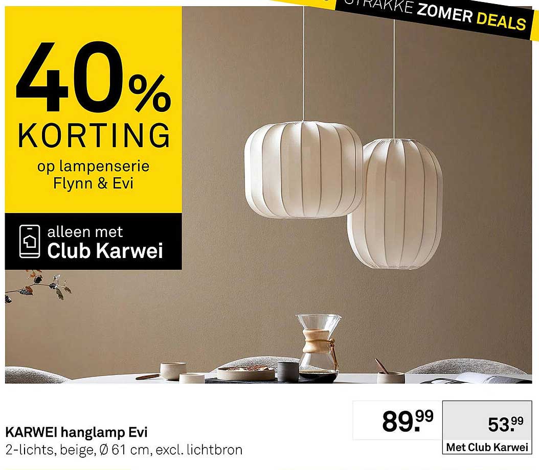 Karwei hanglamp Evi