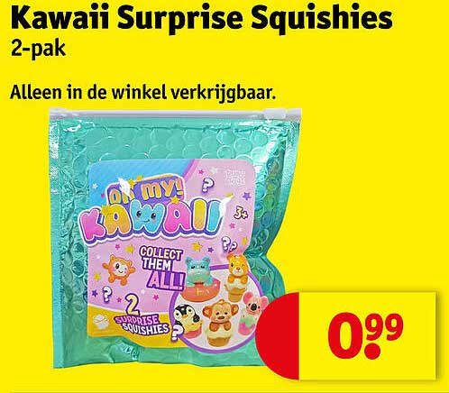 Kawaii Surprise Squishies 2-pak