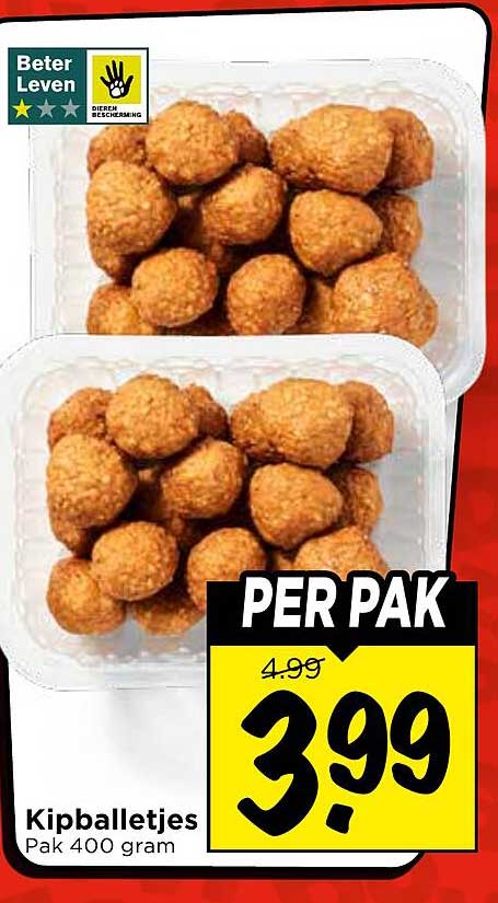 Kipballetjes Pak 400 gram
