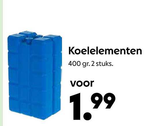 Koelelementen 400 gr. 2 stuks.