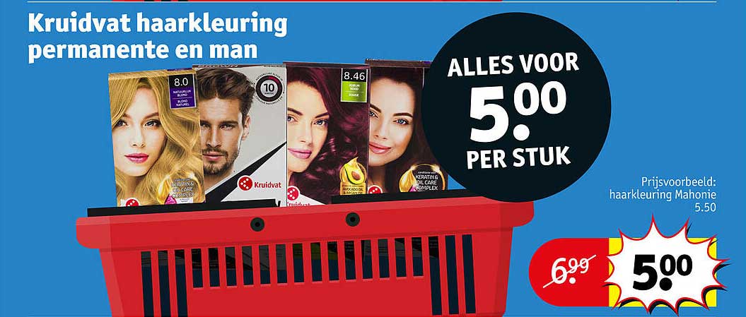 Kruidvat haarkleuring permanente en man