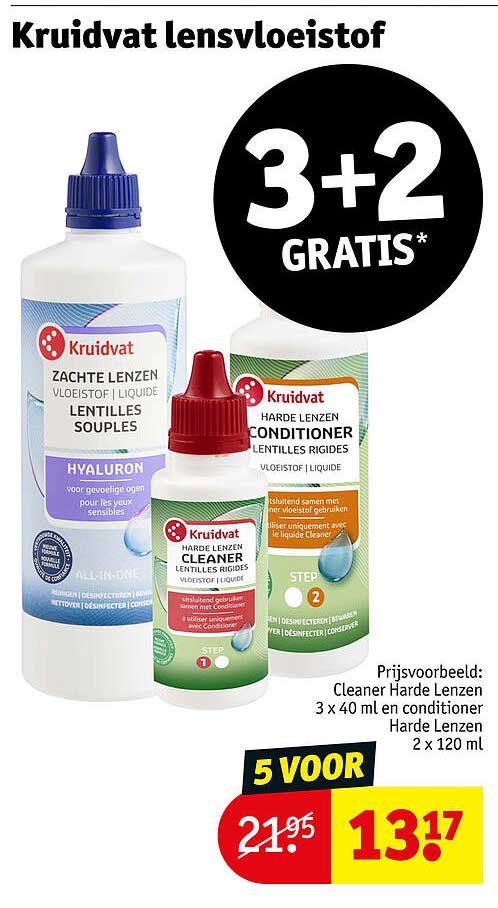 Kruidvat lensvloeistof 3+2 gratis