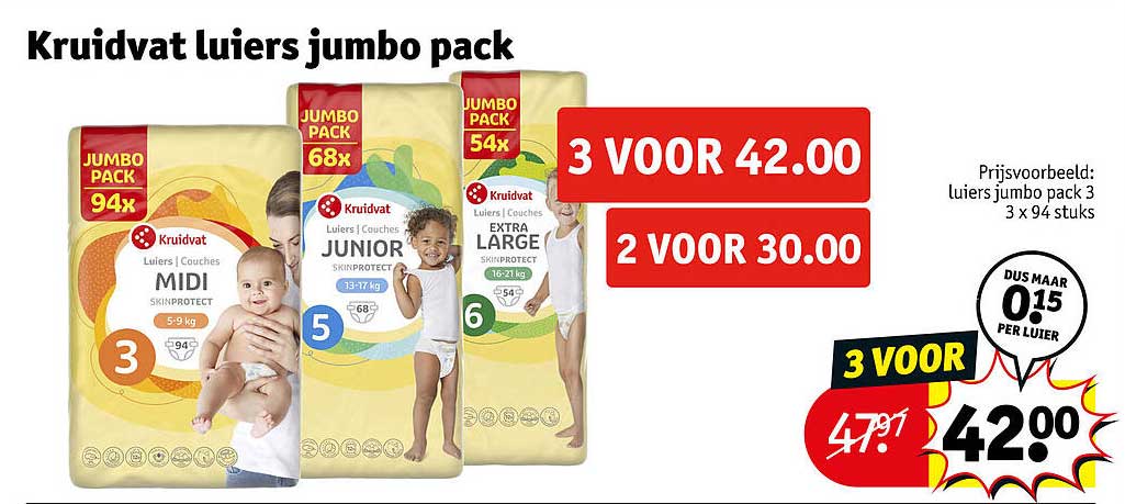 Kruidvat luiers jumbo pack