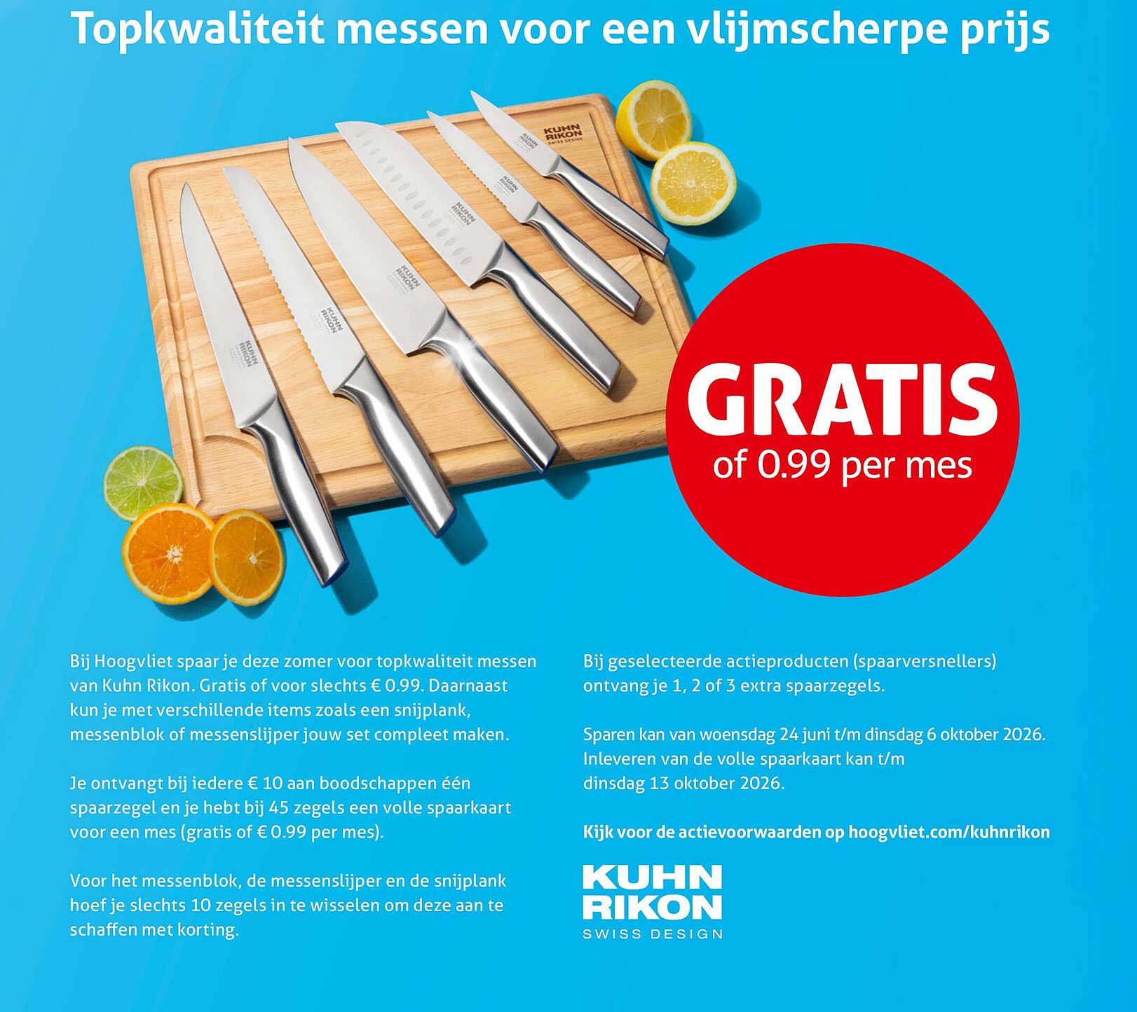 Kuhn Rikon messen gratis of 0,99 per mes