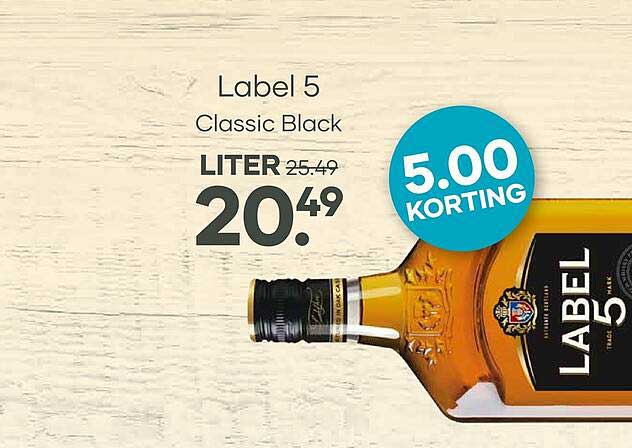 Label 5 Classic Black