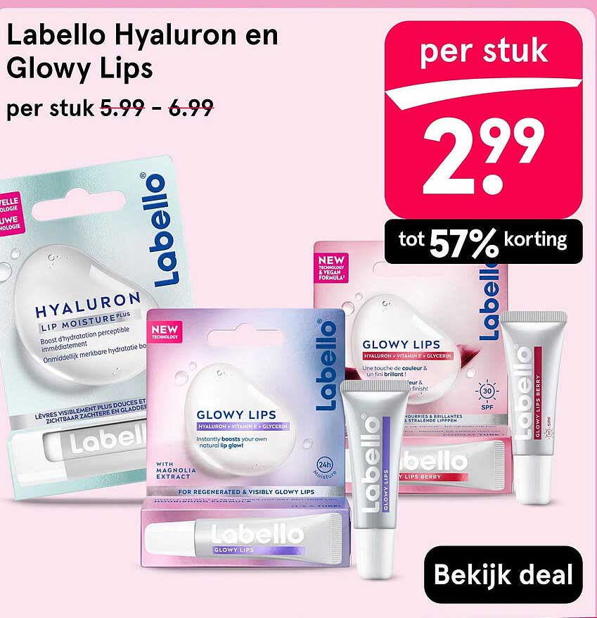 Labello Hyaluron en Glowy Lips
