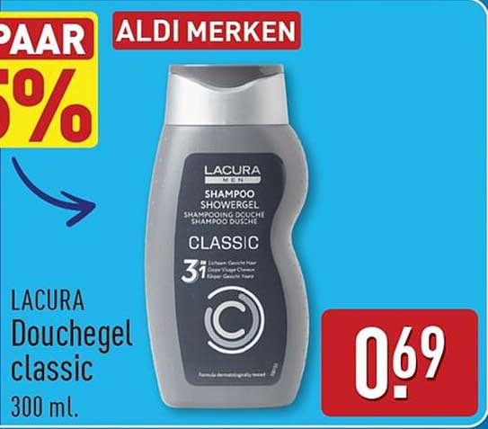 LACURA Douchegel classic 300 ml. 2e halve prijs