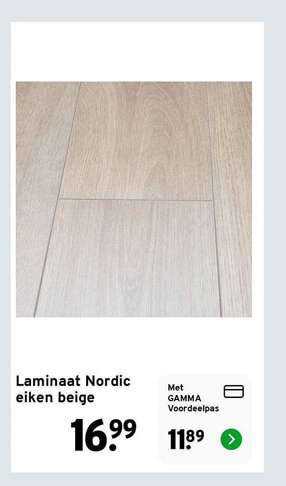 Laminaat Nordic eiken beige
