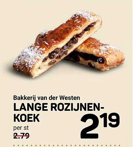 LANGE ROZIJNEN-KOEK