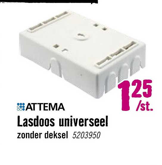 Lasdoos universeel zonder deksel 5203950