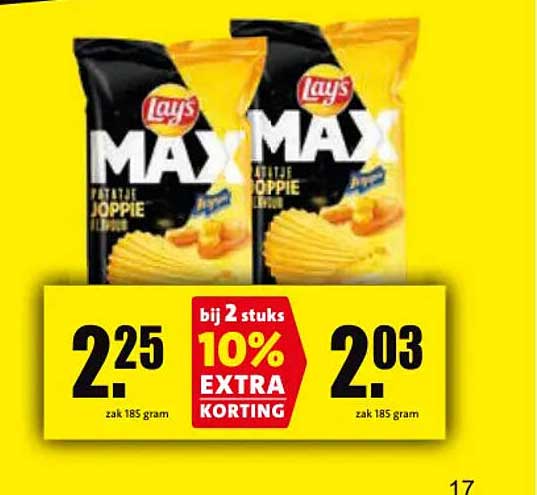 Lay's MAX, aardappels