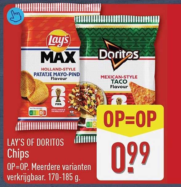 LAY’S OF DORITOS Chips OP=OP