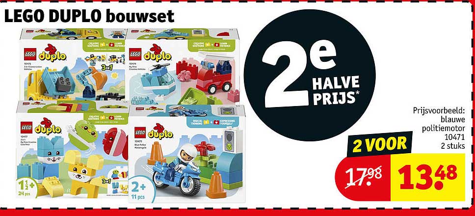 LEGO DUPLO bouwset 2e halve prijs