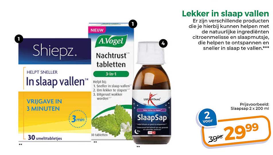 Lekker in slaap vallen
