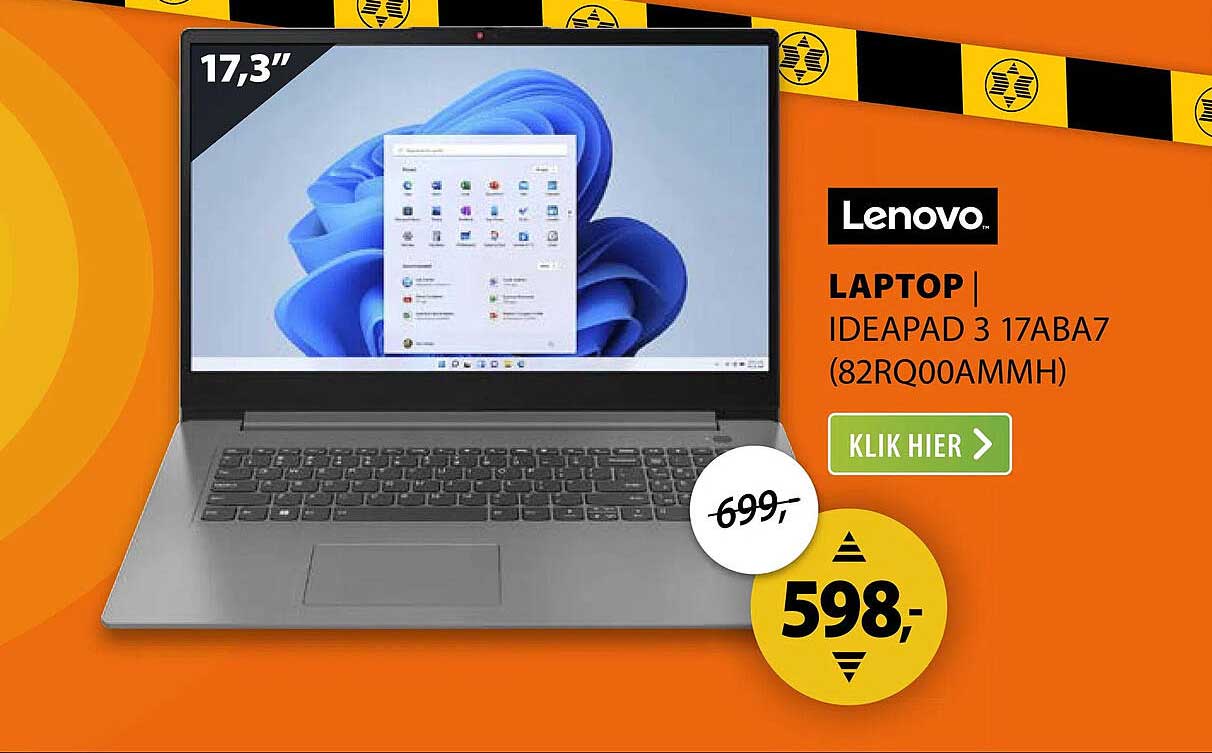 Lenovo LAPTOP | IDEAPAD 3 17ABA7 (82RQ00AMMH)