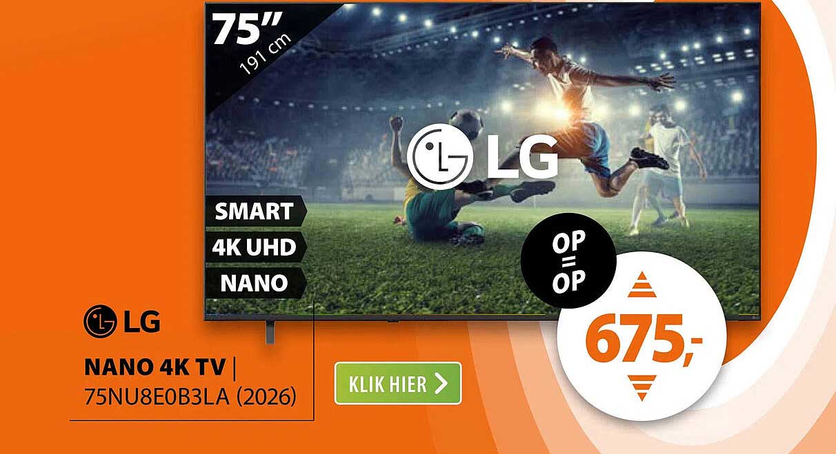 LG NANO 4K TV | 75NU8E0B3LA (2026)