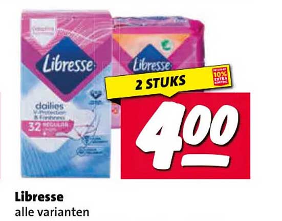 Libresse alle varianten 2 STUKS