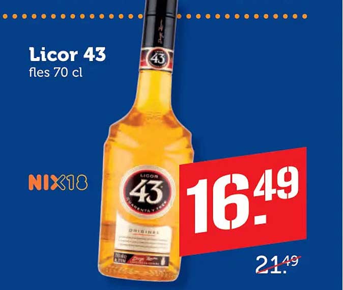 Licor 43 fles 70 cl