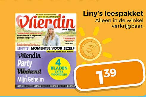 Liny’s leespakket Alleen in de winkel verkrijgbaar.