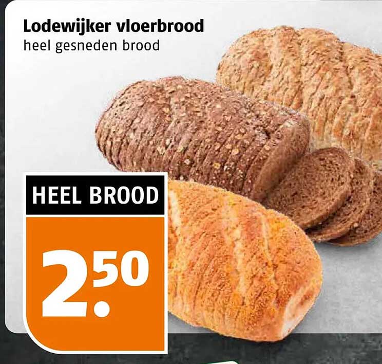 Lodewijker vloerbrood heel gesneden brood