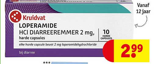 LOPERAMIDE HCl DIARREEMMER 2 mg, harde capsules